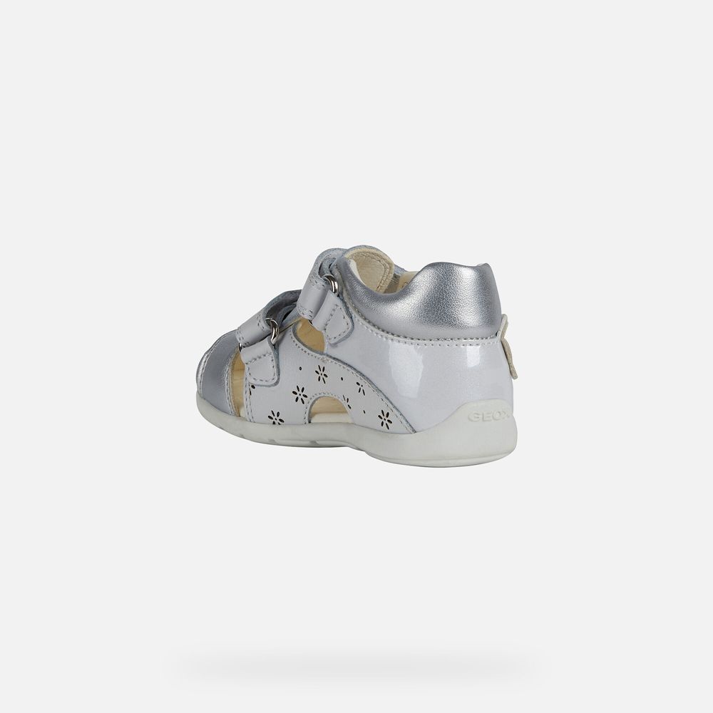 Geox Sandals Silver Kaytan Girl - Geox Baby Shoes - PCXKOJ094